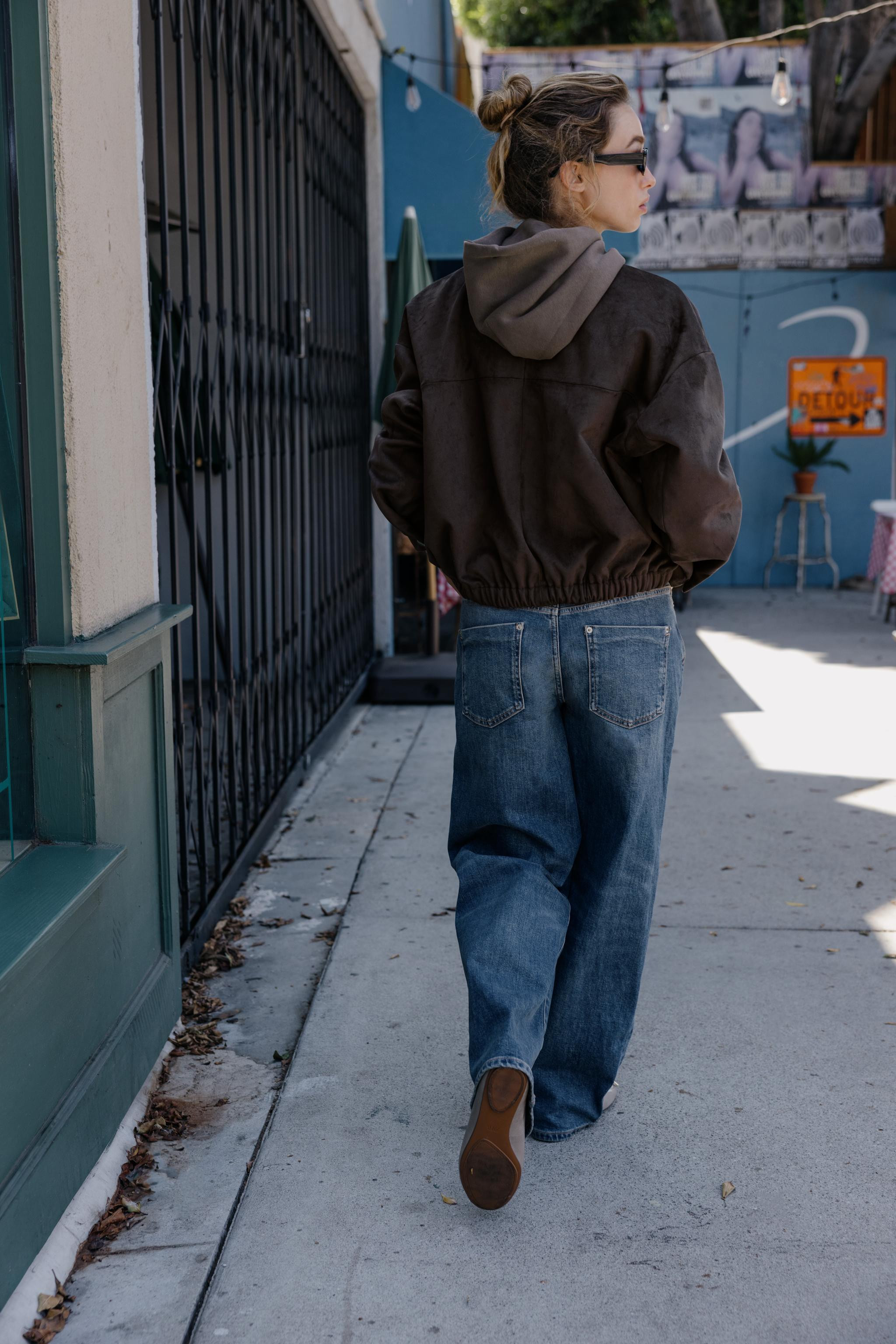 FAUX SUEDE BOMBER JACKET | Zara US