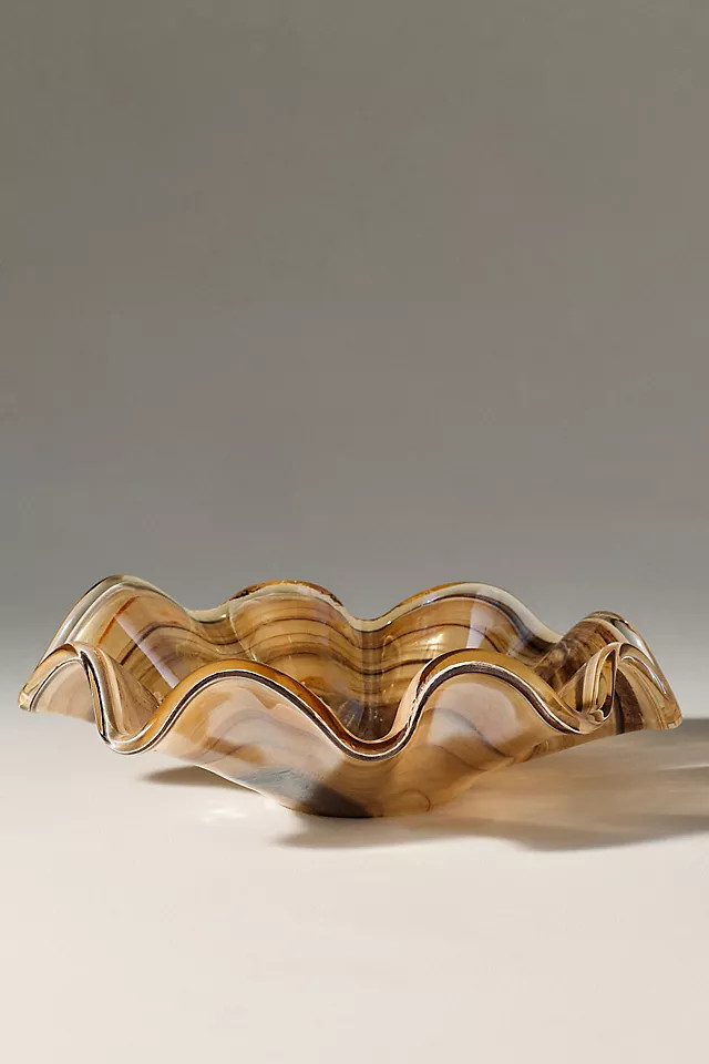 Vietri Onda Italian Glass Large Vessel | Anthropologie (US)