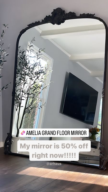 Arhaus Amelia Grand Floor Mirror is 50% off right now!  Silver and Black only.  

#LTKFind #LTKsalealert #LTKhome
