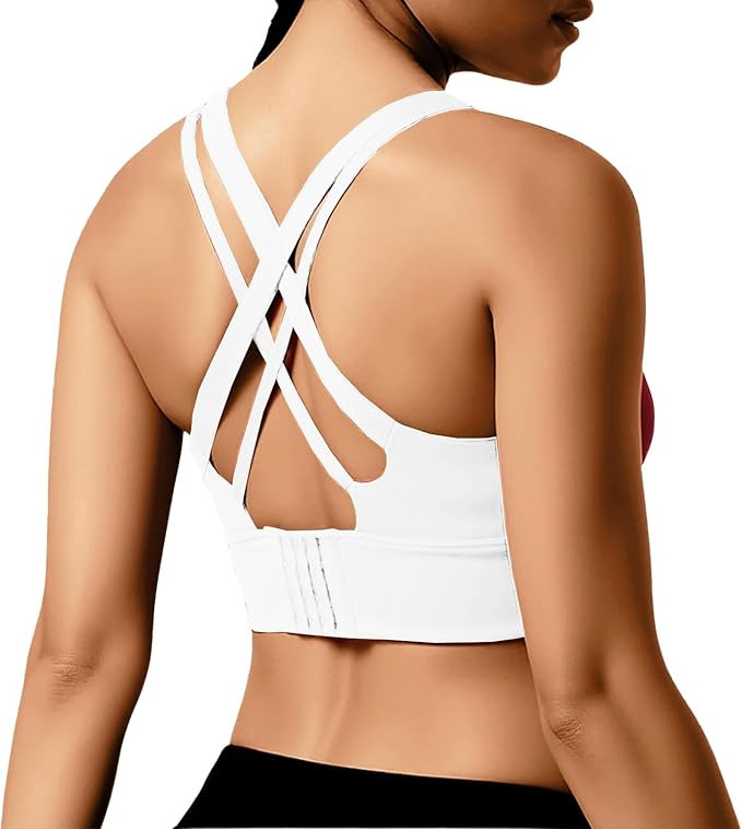 High Impact Sports Bra for Women - Padded Seamless Support Bra for Yoga Gym Workout Fitness -High... | Amazon (US)