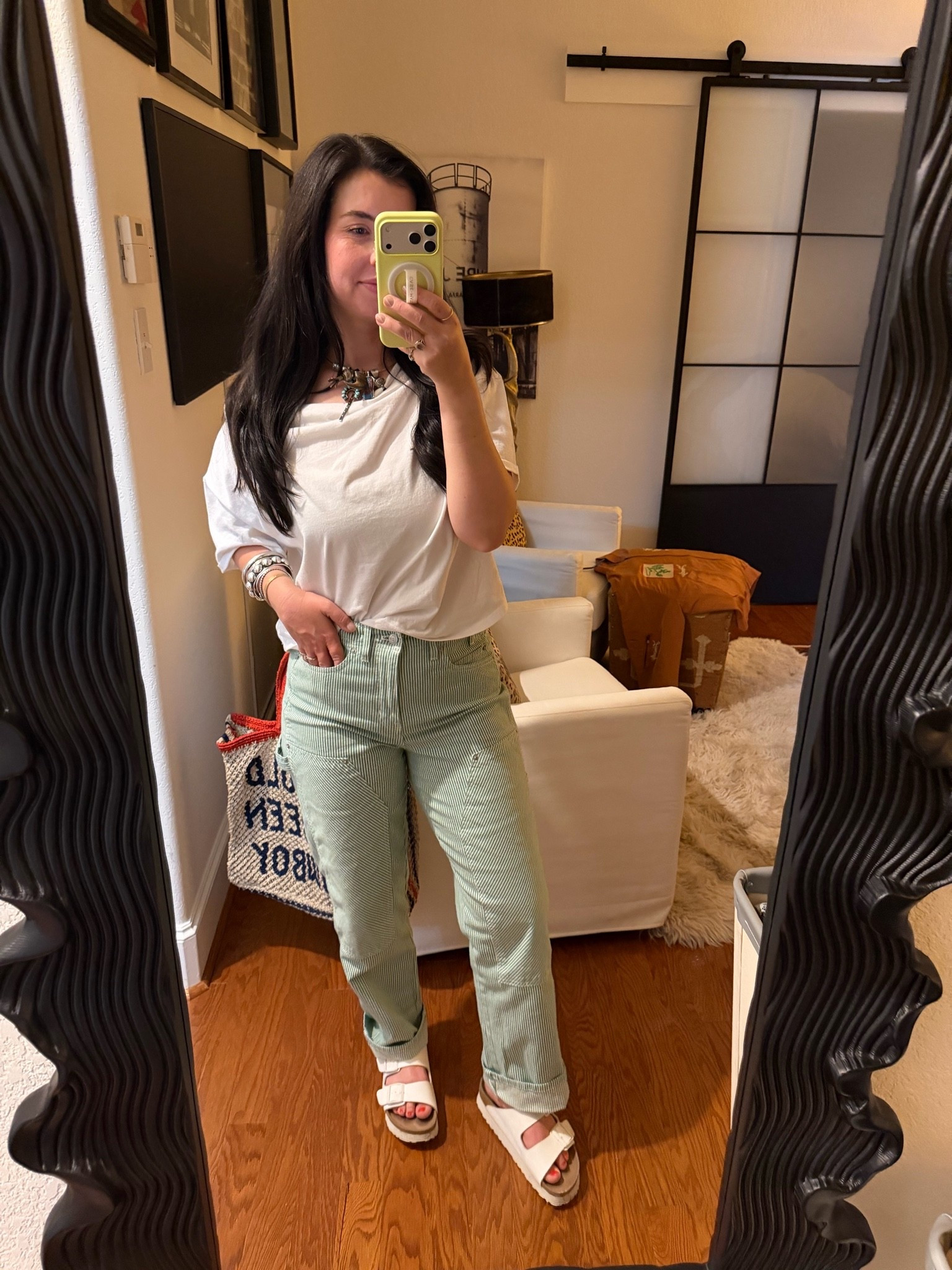 Pants- I’m normally a size 4-6 and 28 in jeans- I went with a size 4

Top- size small