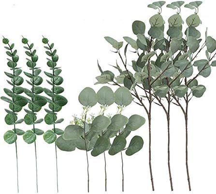 M.D’S Eucalyptus Leaves, 9 Pieces Multipack of Eucalyptus Stems, 3 Different Designs Greenery, ... | Amazon (US)