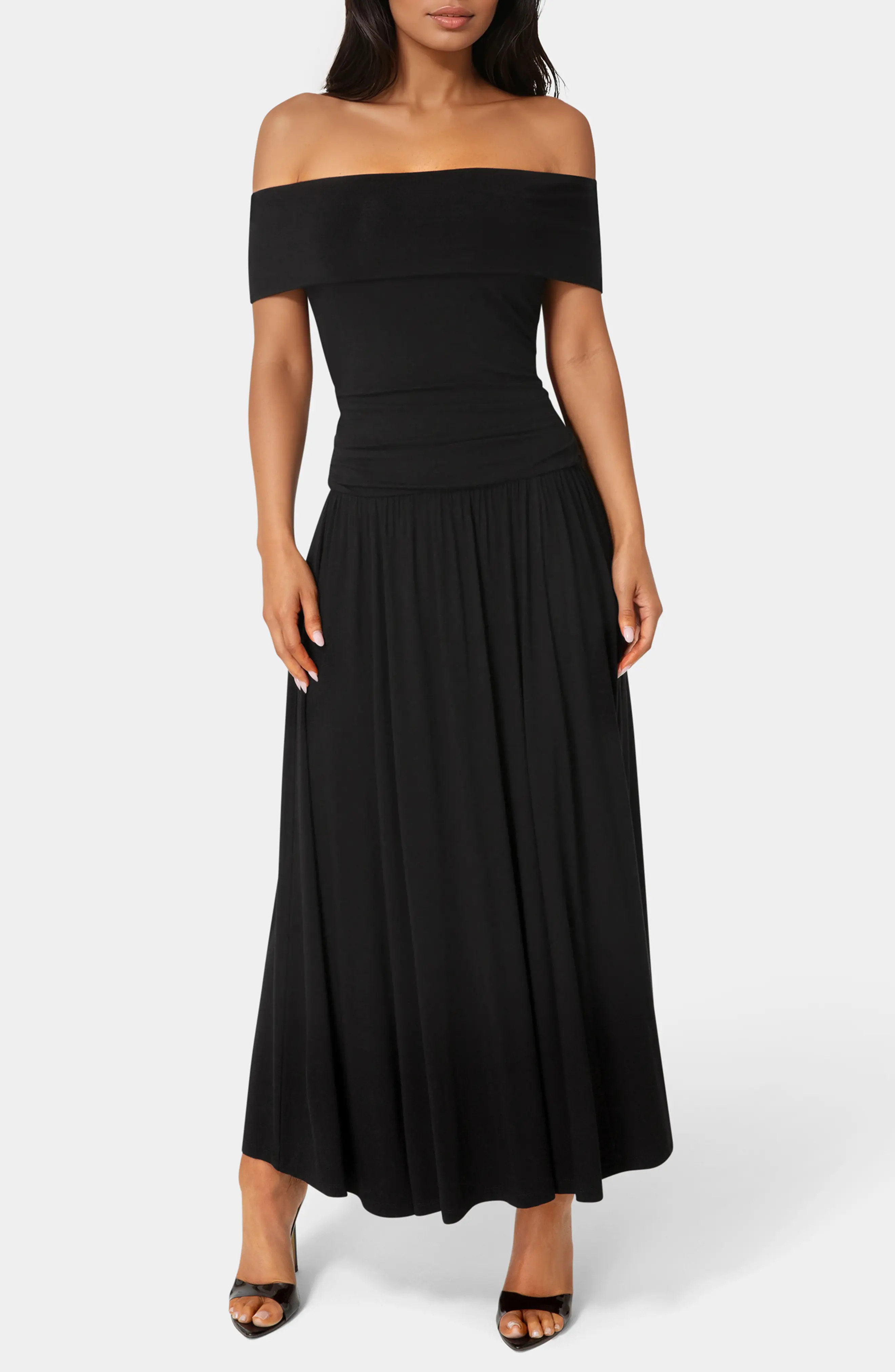 Off the Shoulder Drop Waist Maxi Dress (Women) | Nordstromrack | Nordstrom Rack