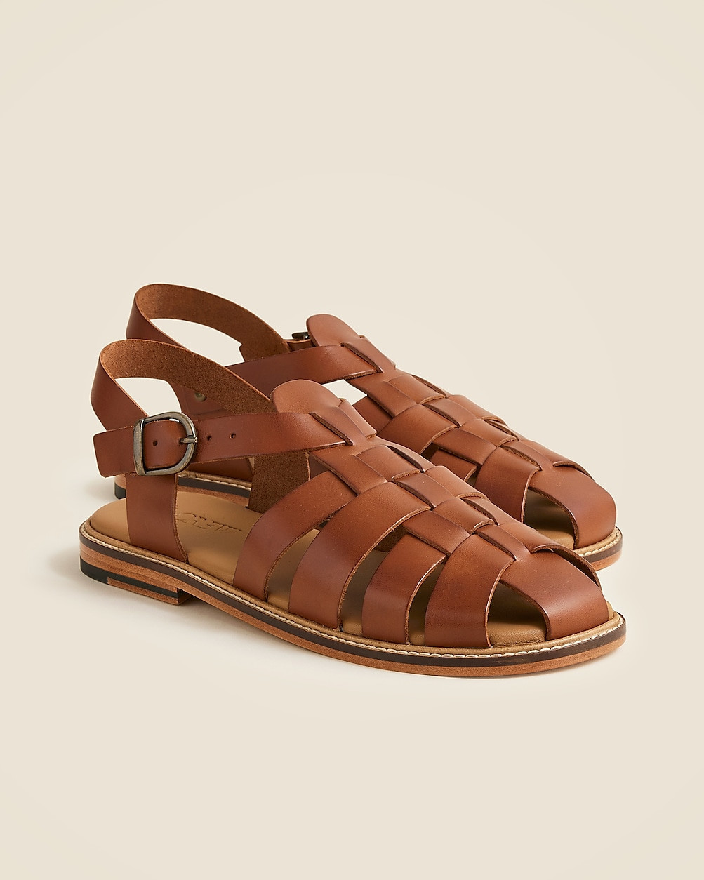 Fisherman sandals in leather | J. Crew US