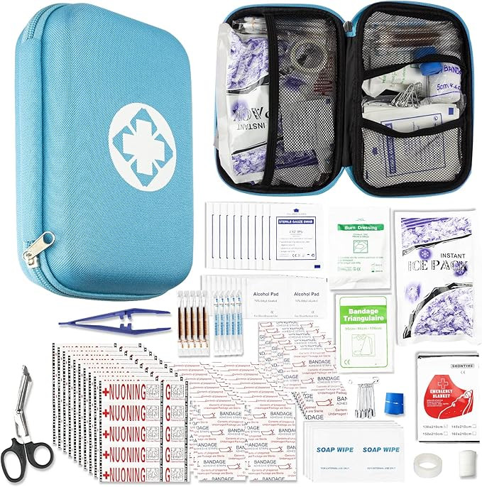 276 PCS Portable First Aid Kit for Car, Camping Essentials Emergencies Survival Gear for Outdoor ... | Amazon (US)