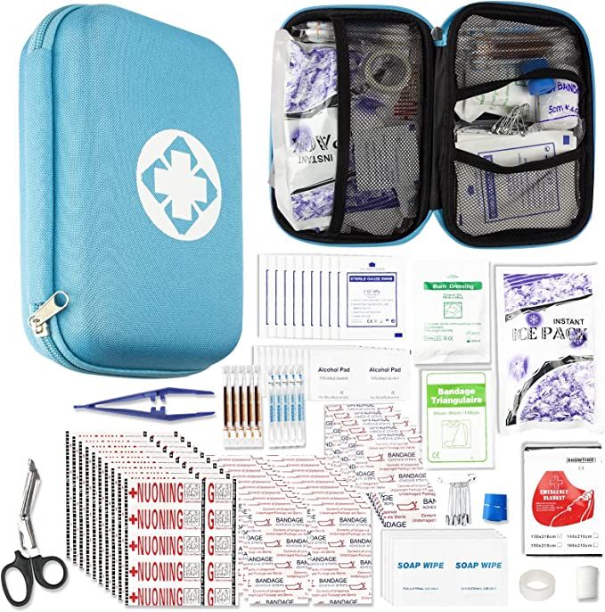 276 PCS Portable First Aid Kit for Car, Camping Essentials Emergencies Survival Gear for Outdoor ... | Amazon (US)