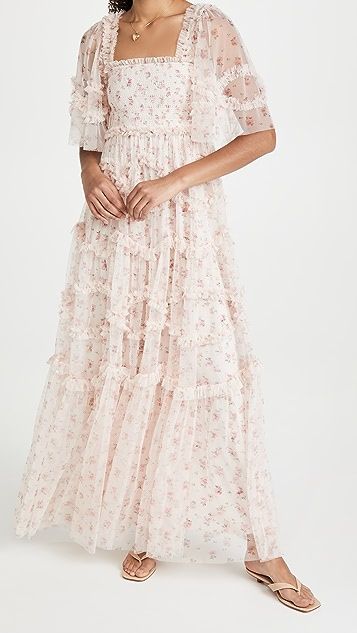 Bijou Rose Smocked Gown | Shopbop