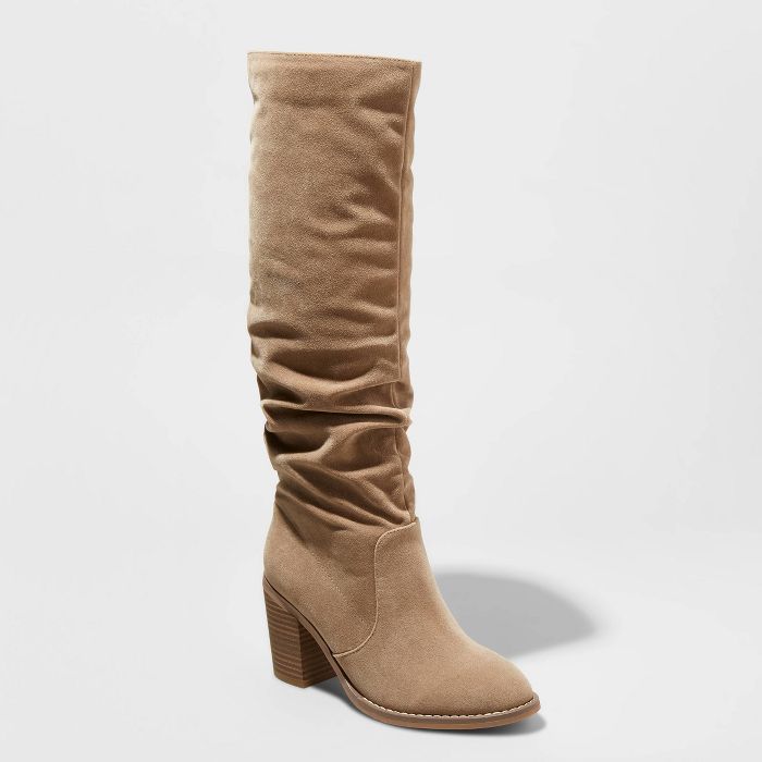 Women's Lainee Heeled Scrunch Fashion Boots - Universal Thread™ | Target