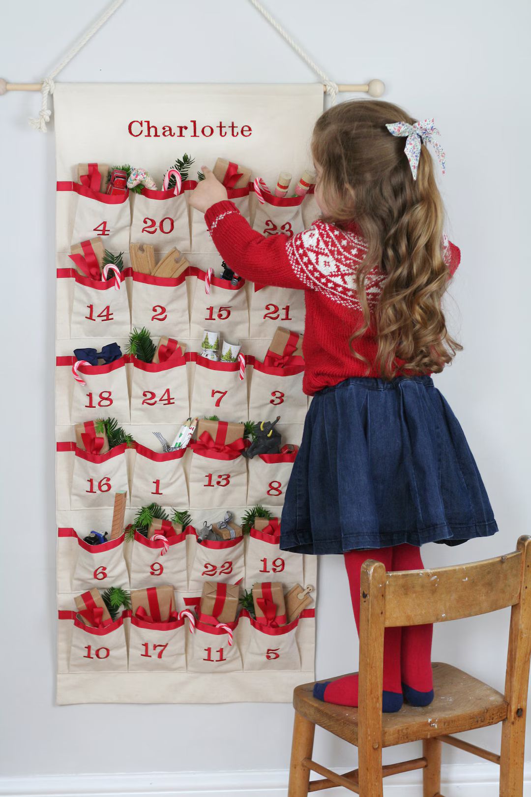 Advent Calendar - Christmas Countdown Calendar - Advent Calendar With Pockets - Christmas Calenda... | Etsy (US)