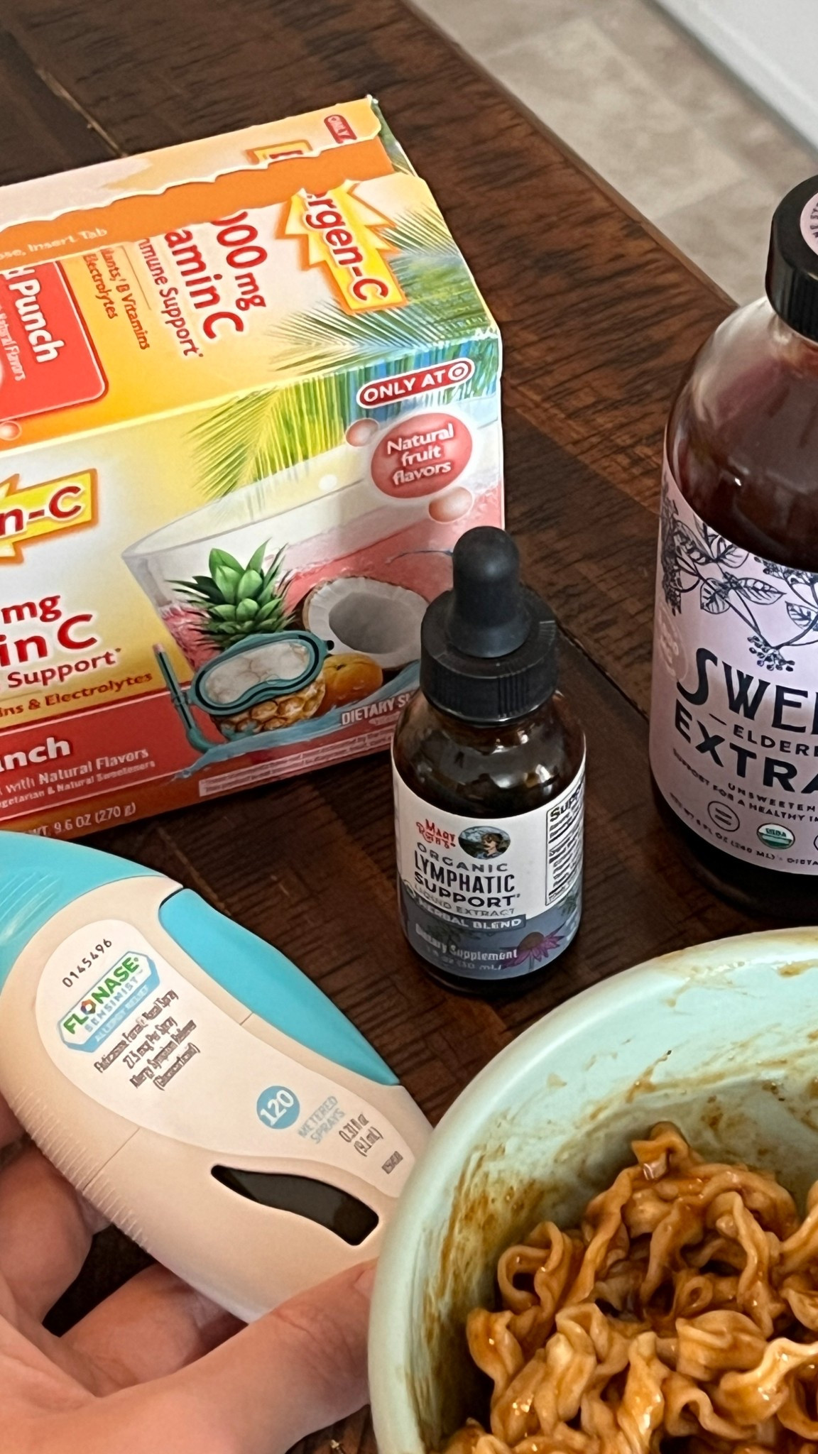 My non-aesthetic sick day essentials 🥲 

Mary Ruth’s lymphatic support & Sweets elderberry extract in my tea, Emergen-C, and Flonase (iykyk).

Keywords: Sick day essentials, immune support supplements, daily wellness routine, cold and flu season must haves, vitamin C, zinc, elderberry, electrolytes, hydration support, throat soothing remedies, natural immunity boosters, wellness favorites, self care when sick, cozy recovery day, at home remedies, gut health support, daily vitamins, healthy habits, women’s wellness, Amazon wellness finds, LTK wellness roundup, holistic health staples, immune system boost, sick day routine essentials



#LTKselfcare #LTKdayinmylife #LTKSeasonal