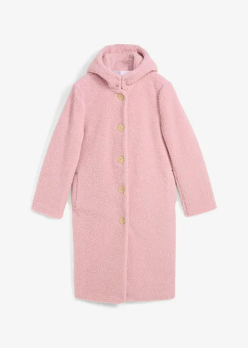 Teddymantel mit Kapuze und Taschen | Bonprix DE