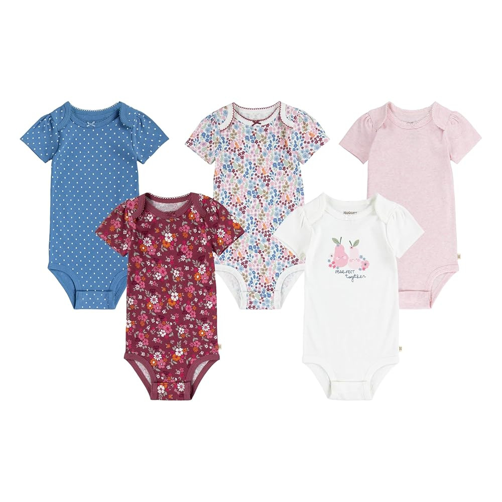 Huggies unisex-baby 5-pack Everyday Bodysuit | Amazon (US)