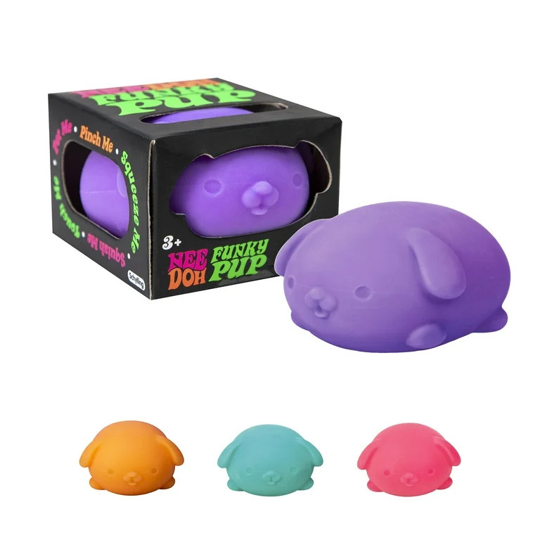 NeeDoh Funky Pup Novelty Fidget Toy, Multiple Colors, Children Ages 3+ | Walmart (US)