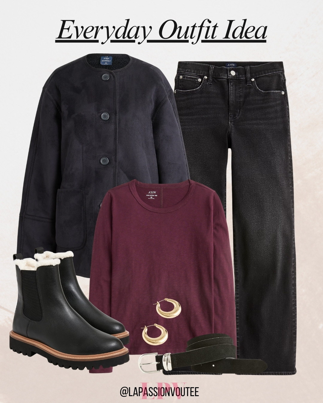 Sharing a winter everyday outfit idea that’s cozy, chic, and perfect for cold days. ❄️✨ Layered textures, soft fabrics, and timeless silhouettes make it effortless to stay warm while looking polished. Great for running errands, coffee dates, or casual workdays—simple, comfortable, and stylish all season long. 🧤🤍 

 #LTKSeasonal #LTKFindsUnder50 #LTKFindsUnder100