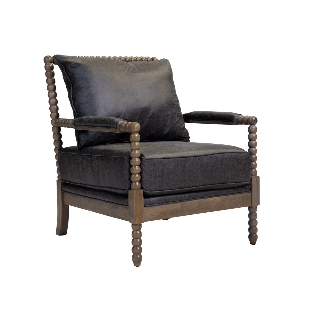 Eves Accent Chair Fabric and Wood Warm Gray - HOMES: Inside + Out | Target