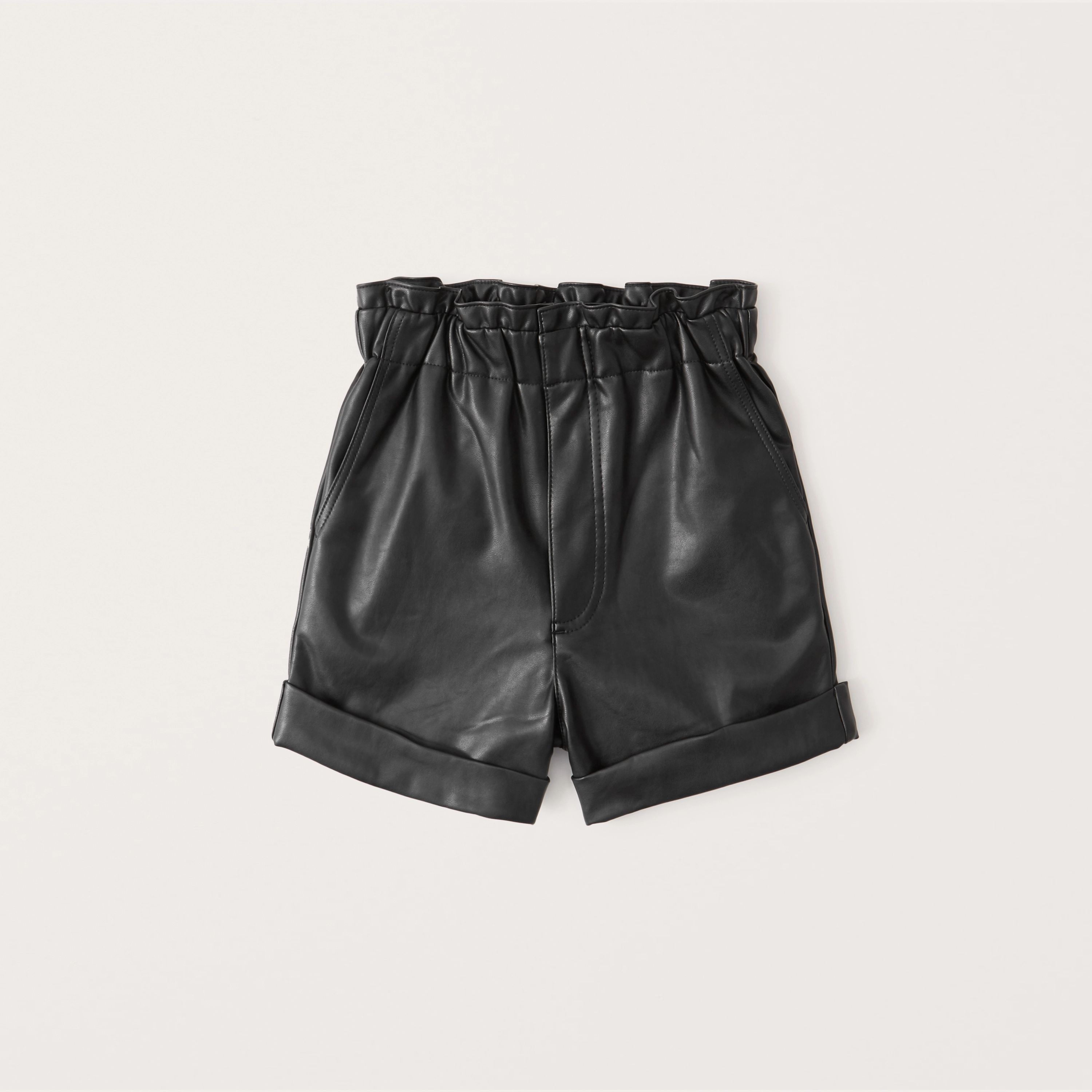Vegan Leather Shorts | Abercrombie & Fitch (US)