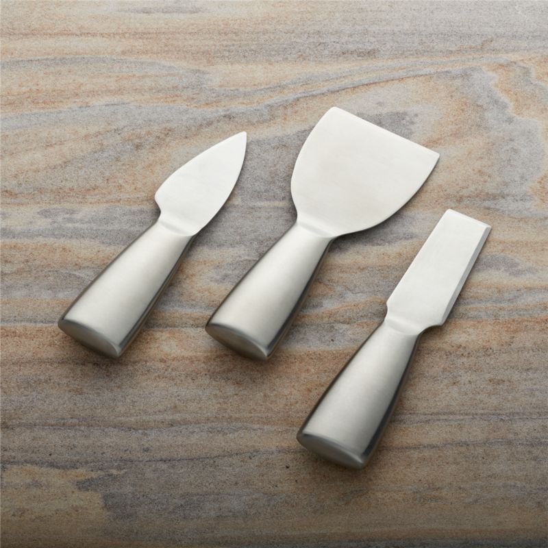 Cheese Knife 3-Piece Set + Reviews | Crate & Barrel | Crate & Barrel