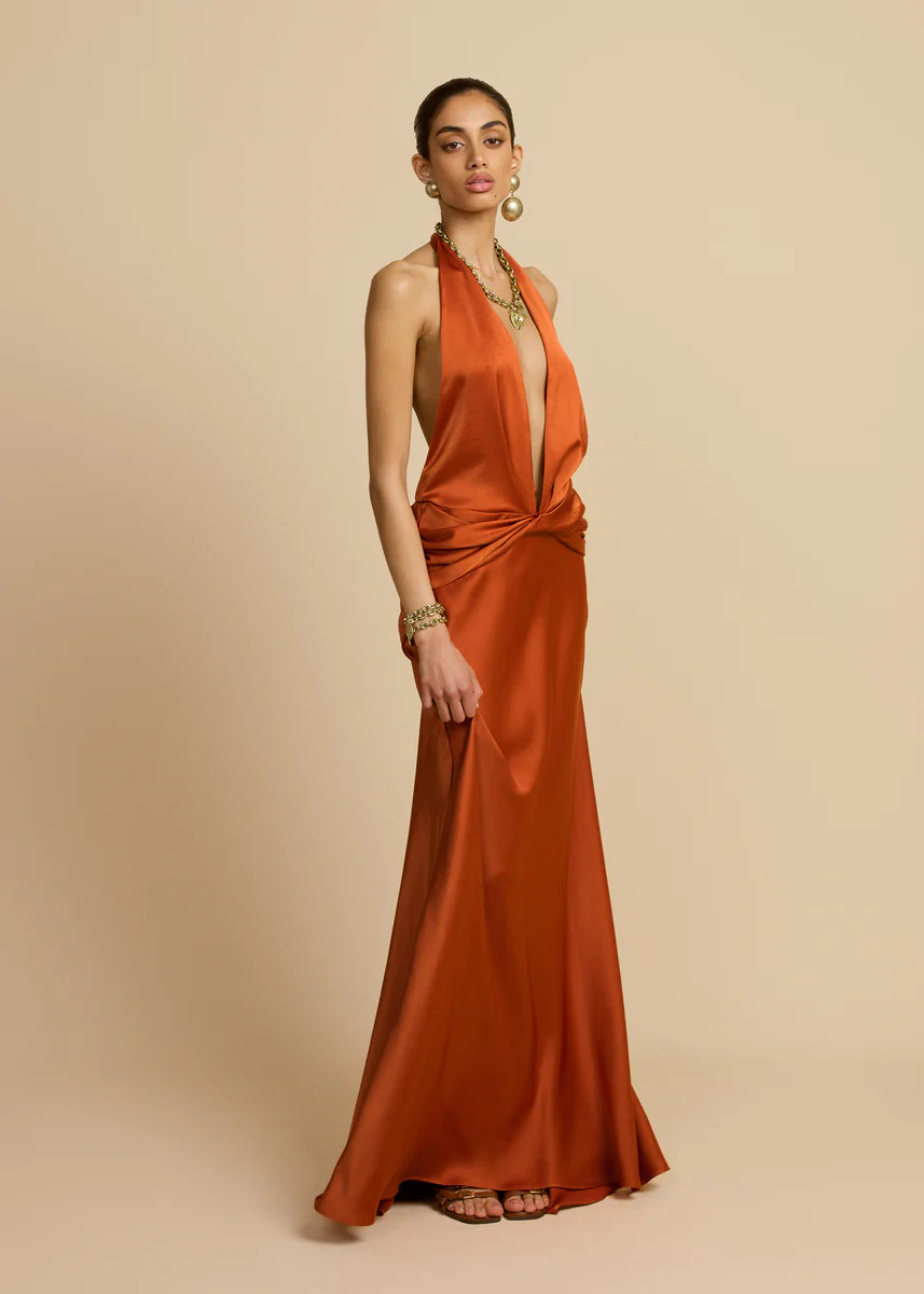 FRANCESCA DRESS RUST | ARCINA ORI