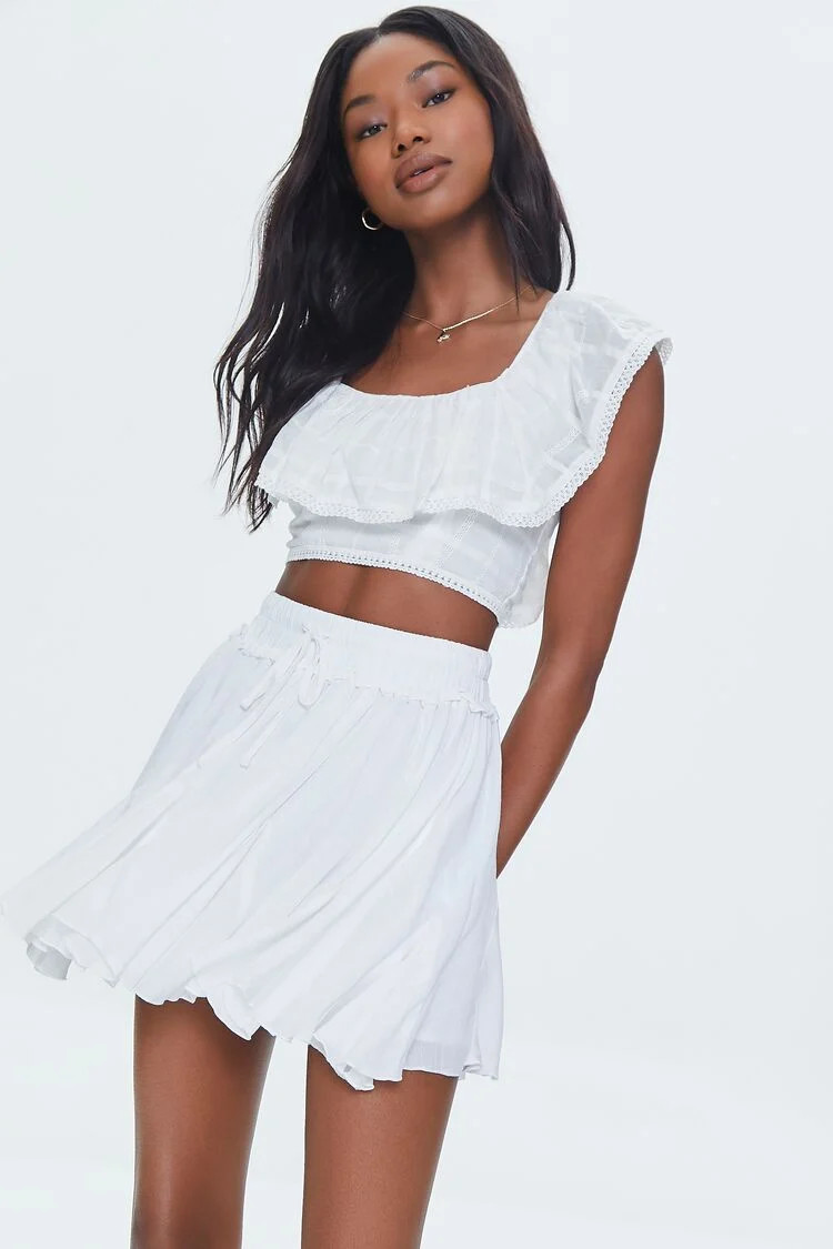 Flowy Drawstring Mini Skirt | Forever 21 (US)