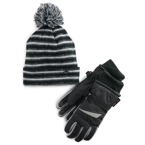 Boys 8-20 Nike Camo Pom Beanie & Texting Gloves Set | Kohl's