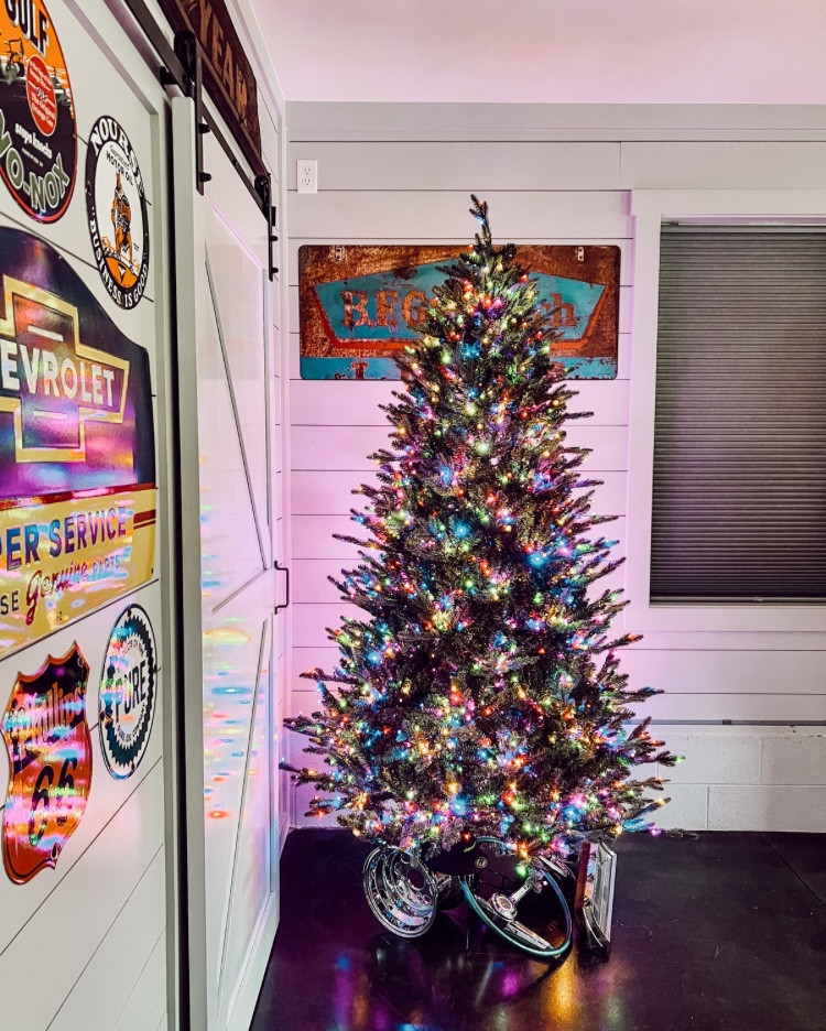 Still just so obsessed with this beautiful tree. It has over 2,250 lights and you can tell! It’s so gorgeous and literally no fluffing required. It just falls right into place! And you can go from multi colored to white lights too. I’m telling you, this is your tree if you need a new one this year too! 😉

#LTKSeasonal #LTKHoliday #LTKHome