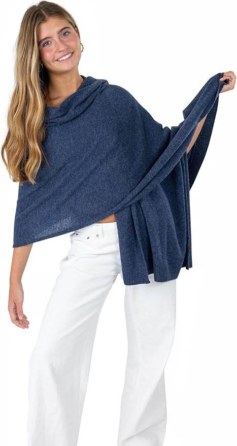 Velanio Cashmere Luxury Knitted Wrap Travel Shawl Scarf, Pashmina Stole, All-Season Scarf for Wom... | Amazon (US)