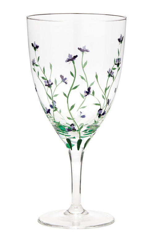 Hand Painted Wine Glass
