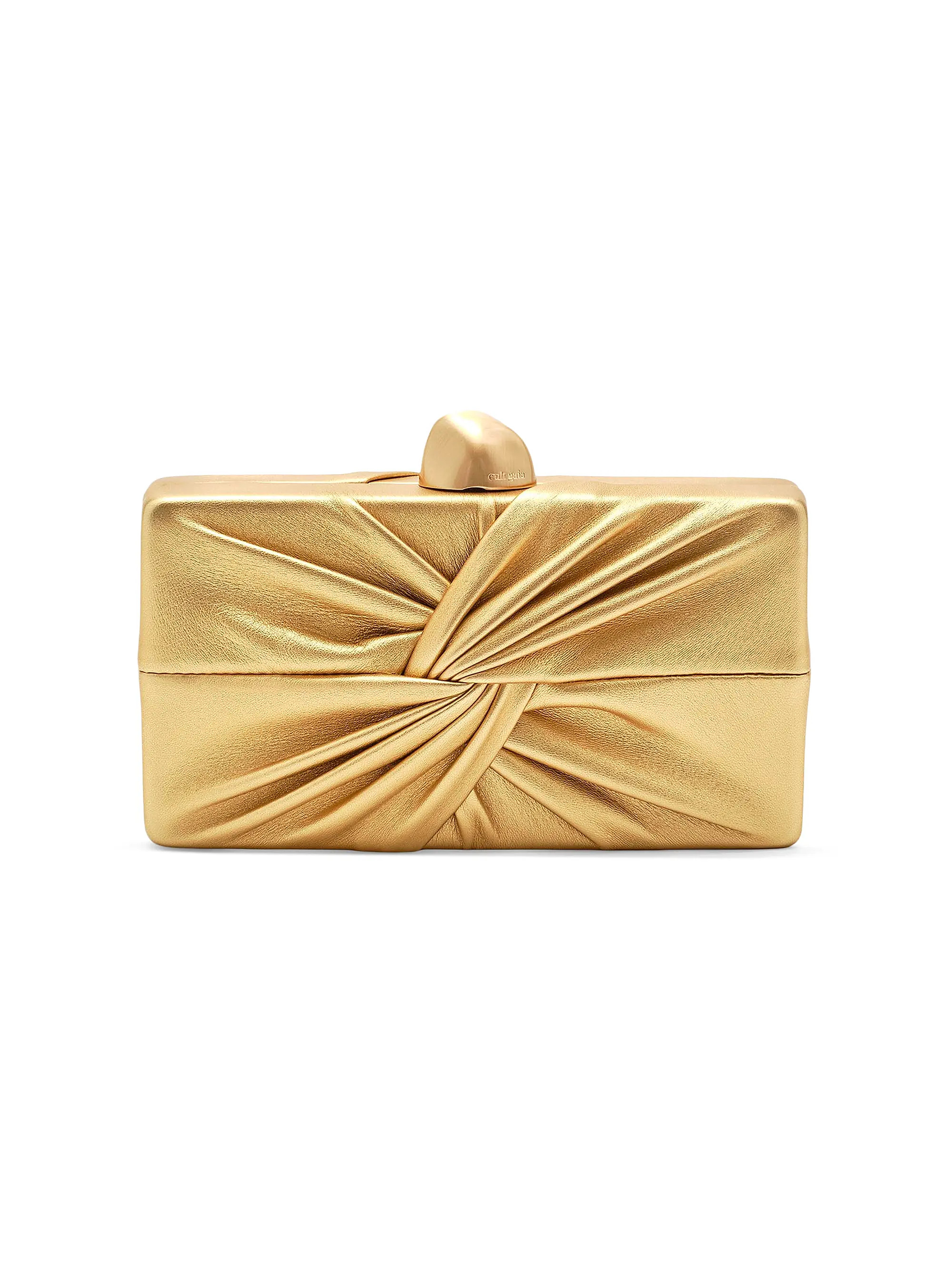 Cult Gaia Lisse Knotted Leather Clutch | Saks Fifth Avenue | Saks Fifth Avenue