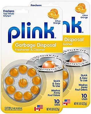 Plink Garbage Disposer Cleaner and Deodorizer, 20 Count, Orange | Amazon (US)