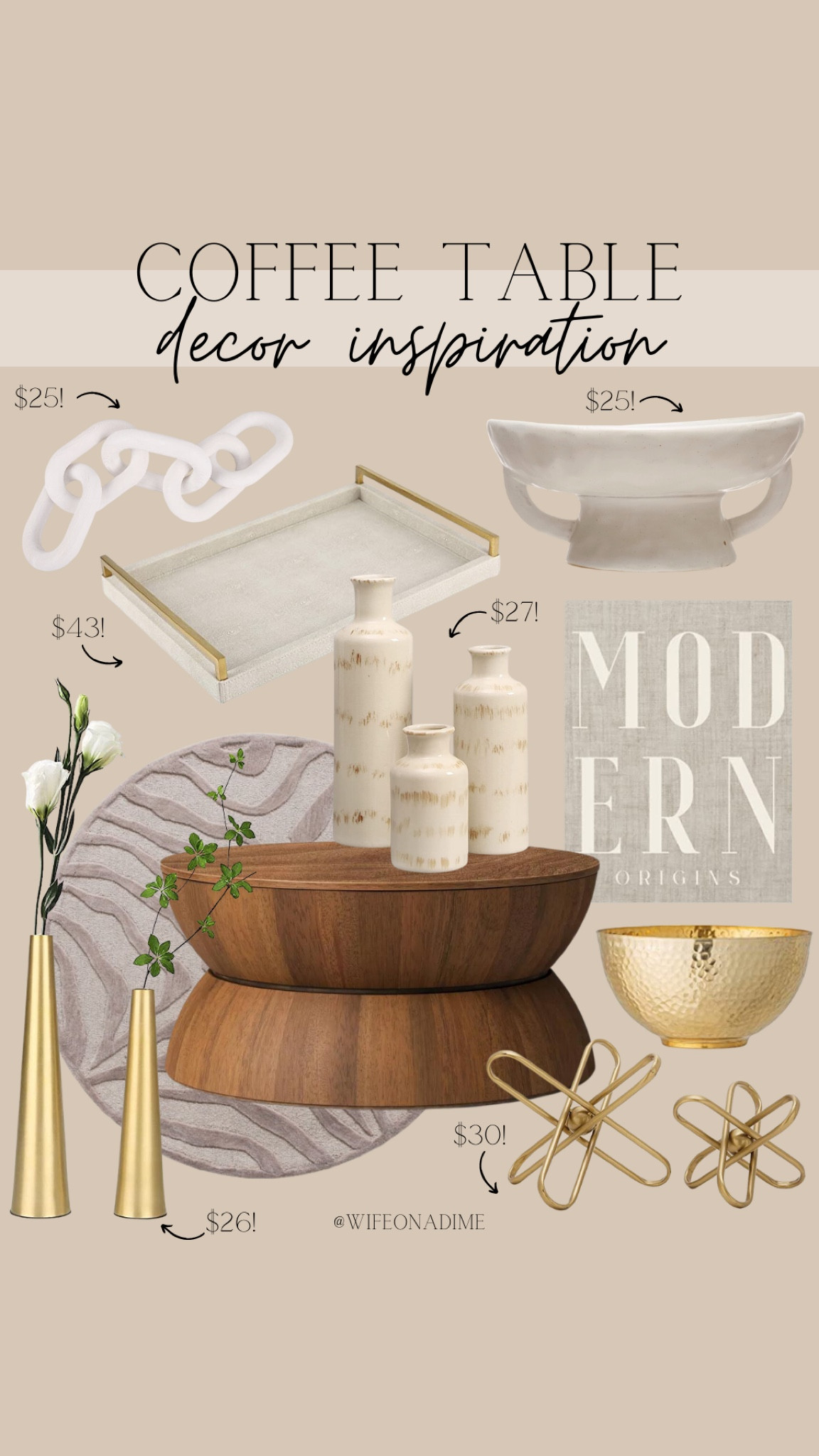 Coffee table decor inspo! Loving this neutral vibe! 🙌🏻

Spring, spring vibes, spring favorites, spring decor, coffee table decor, coffee table inspo, coffee table accents, decor accents, modern decor, round rug, area rug, indoor rug, animal print rug, Walmart, Walmart finds, Walmart favorites, Walmart decor, gold decor, white decor, gold metal bowl, stoneware bowl, ceramic bowl, gold vase, metal vase, taper vases, metal sculpture, wood chain link decor, ceramic vases, vase set, decorative tray, decorative book, coffee table book, round coffee table, wood coffee table, drum coffee table, Amazon, Amazon finds, Amazon favorites, Amazon decor, Target, Target finds, Target favorites, Target decor, room inspiration, decor update, decor refresh, decor finds, decor favorites

#LTKstyletip #LTKFind #LTKhome