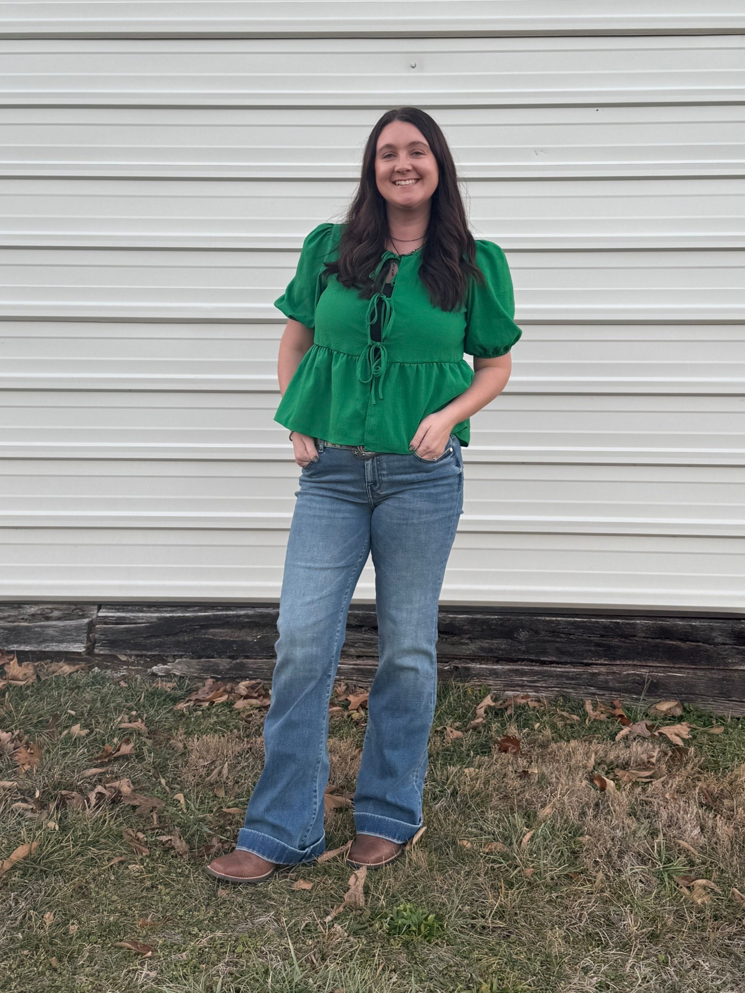Shein Top- XL 
7 for all Mankind Dojo- 28 (size down 1)
Ariat Boots- 9

#LTKdayinmylife #LTKMidsize #LTKmomlife
