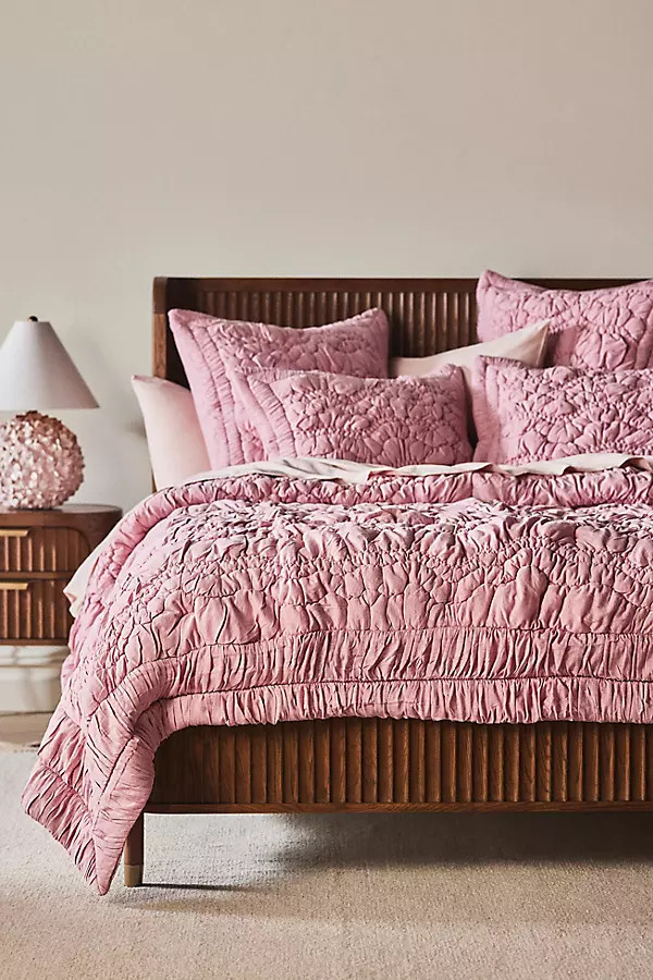 Brooke Heathered Jersey Cotton Quilt | Anthropologie (US)