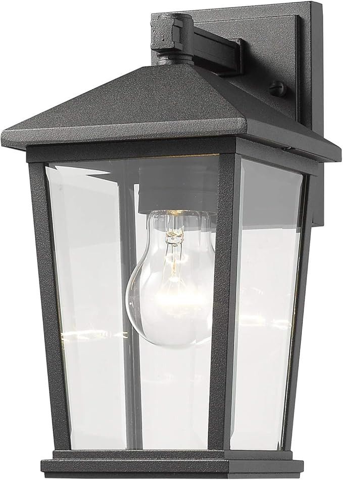 Z-Lite 568S-BK 1 Light Outdoor Wall Sconce, Black | Amazon (US)