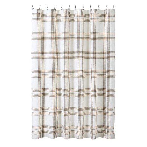 Marson 100% Cotton Plaid Shower Curtain | Wayfair North America