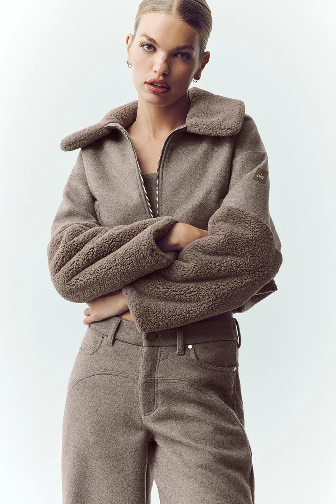 Wool Blend Nightfall Bomber | Alo Yoga (US)