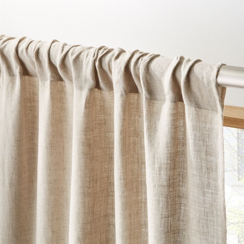 Natural Linen Curtain Panel 48"x108"CB2 Exclusive Purchase now and we'll ship when it's available... | CB2