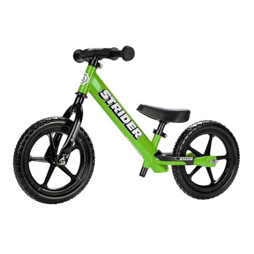 Strider 12” Sport Bike, Green - No Pedal Balance Bicycle for Kids 1 to 4 Years - Includes Safety Pad, Padded Seat, Mini Grips & Flat-Free Tires - Tool-Free Assembly & Adjustments | Amazon (US)