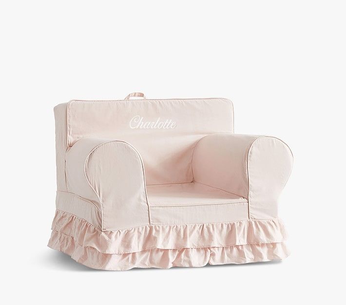Anywhere Chair®, Dusty Blush Ruffle | Pottery Barn (US)