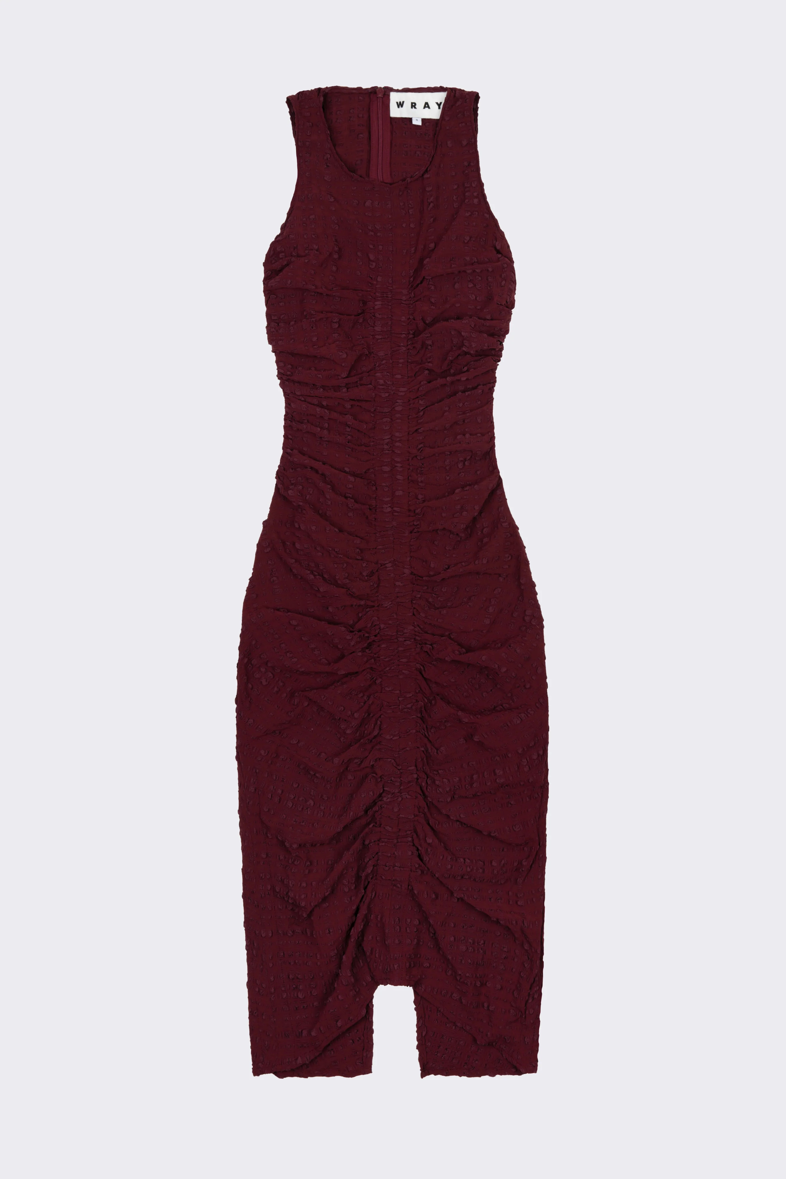Josephine Dress  Bordeaux Bubble | WRAY