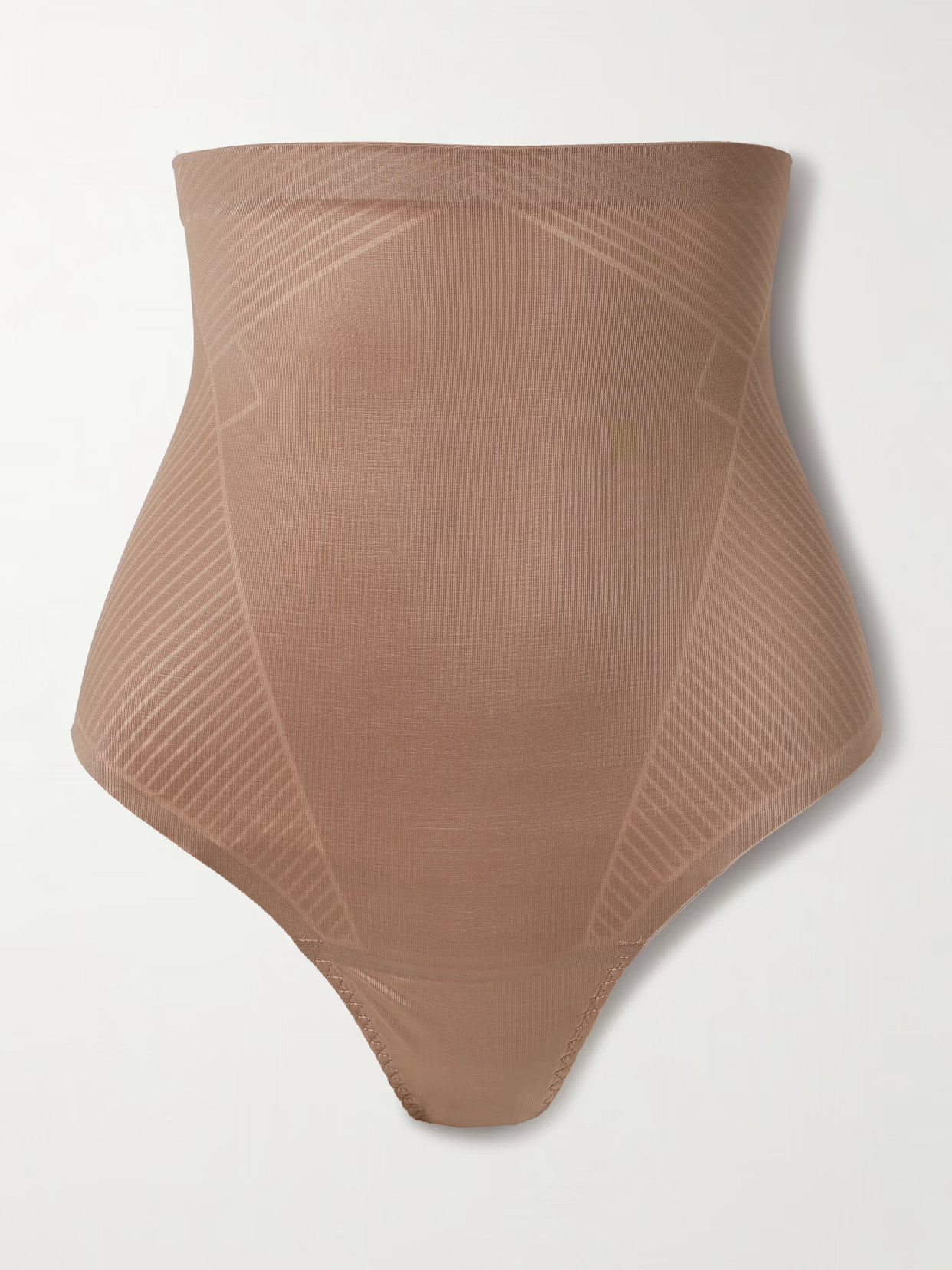 Spanx - Spanxshape Invisible High-waisted Thong - Brown | NET-A-PORTER (US)