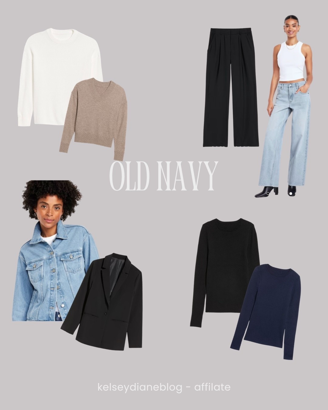 Old Navy Outfit Inspo - Fall Outfits - Jeans and trousers - Jean Jacket - Knit sweaters - Ribbed long sleeves - #Oldnavy #Trendy #Outfits #Fall #Jeanjacket #Jeans #Longsleeve #Trousers #Blazer

#LTKcanada #LTKfall #LTKstyletip