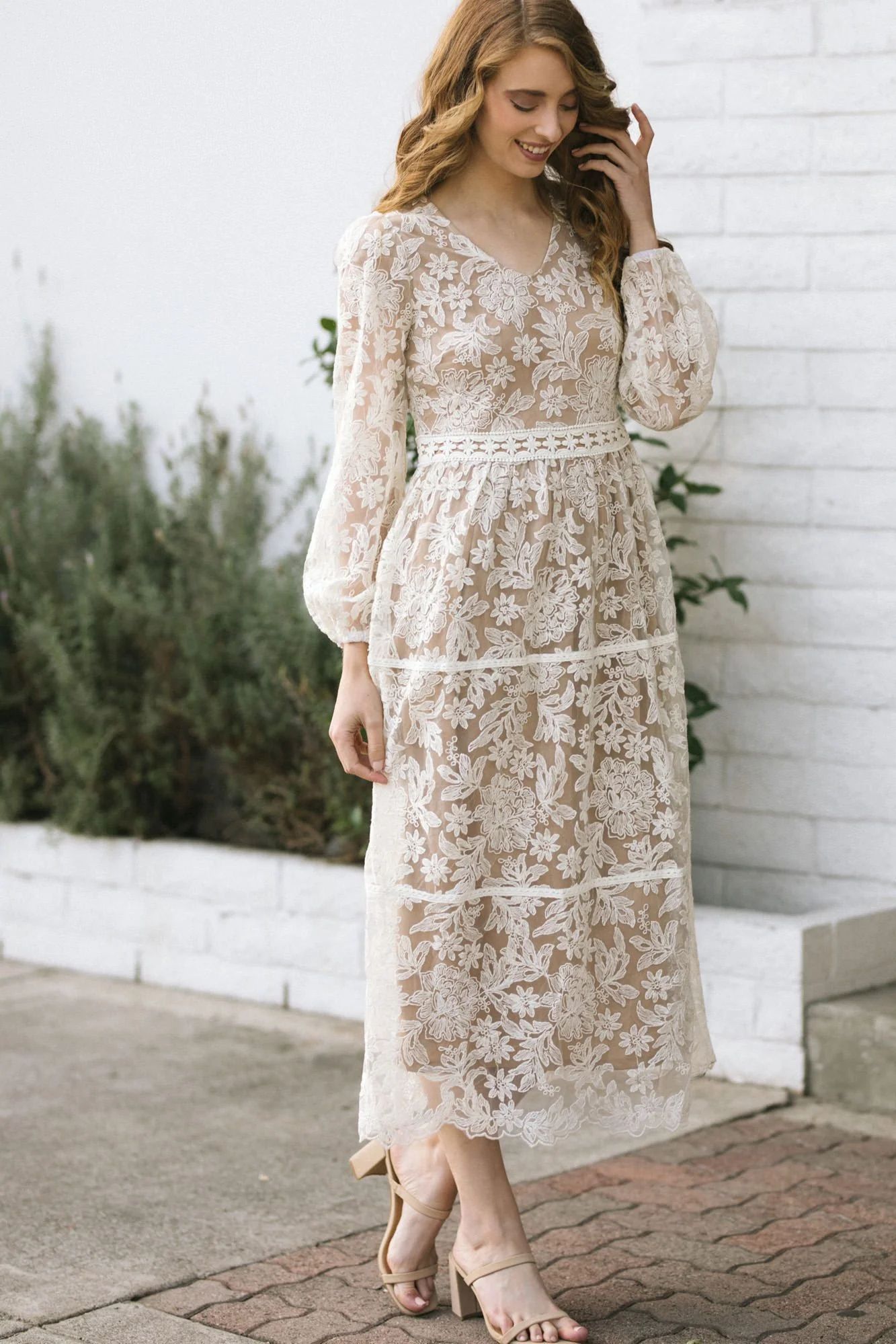 Sadie Embroidered Midi Dress | Morning Lavender