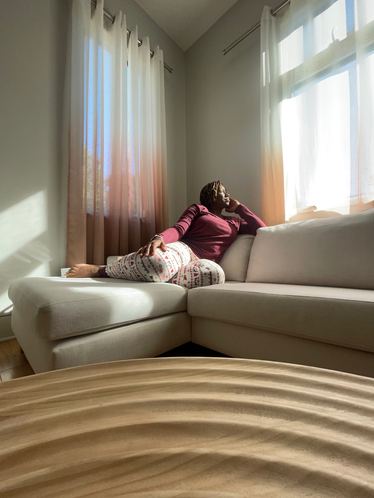 Morning light just hits differently! 

Reveling in the morning sun in my #BurtsBees #ChristmasPajamas 

#LTKcurves #LTKSeasonal #LTKHoliday
