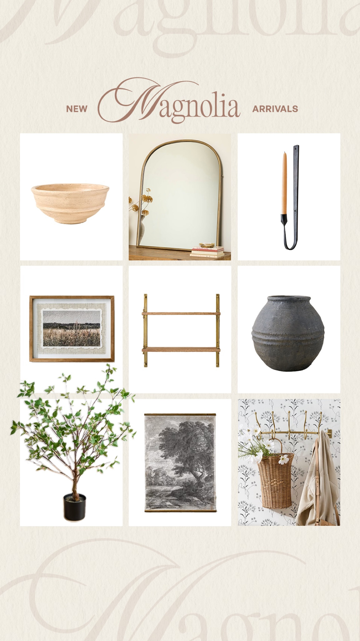 New arrivals from magnolia that I’m loving🤎 #home #magnolia #decor 

#LTKhome #LTKSeasonal #LTKstyletip