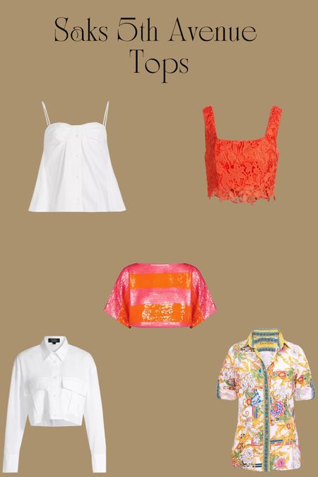 Saks 5th Avenue has so many beautiful tops and blouses and these are a few that are some of my favorites! 

#LTKParties #LTKStyleTip #LTKFestival
