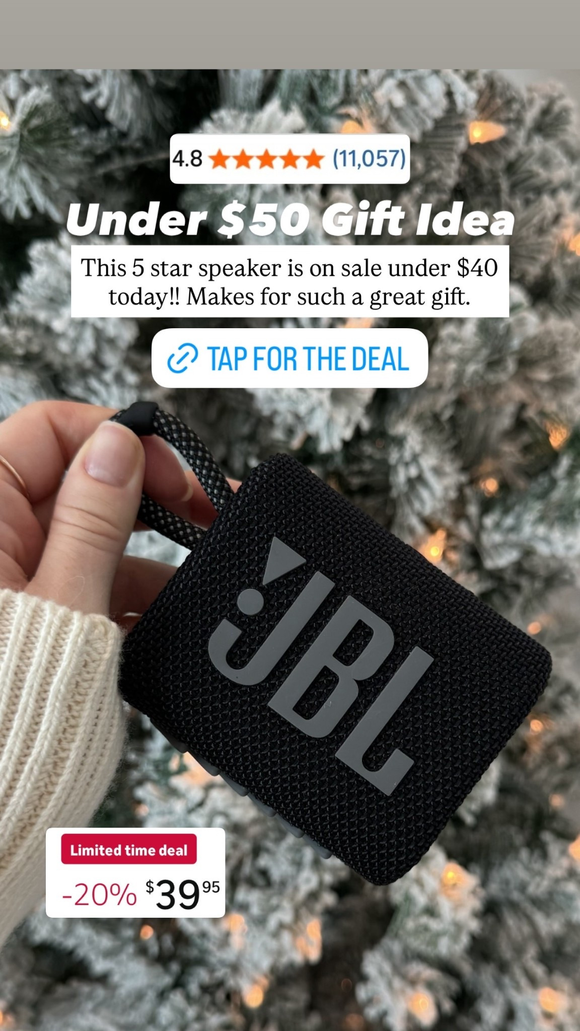 Under $50 Gift Idea This 5 star speaker is on sale under $40 today!! Makes for such a great gift.  Fukui