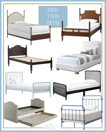 Twin beds for kids, toddler bed, twin toddler bed, twin boys bed, twin girls bed, upholstered twin bed, twin bed with trundle, trundle bed, wood twin bed, antique twin bed, poster twin bed, iron twin bed, blue twin bed, affordable twin bed 

#LTKHome #LTKFamily #LTKKids