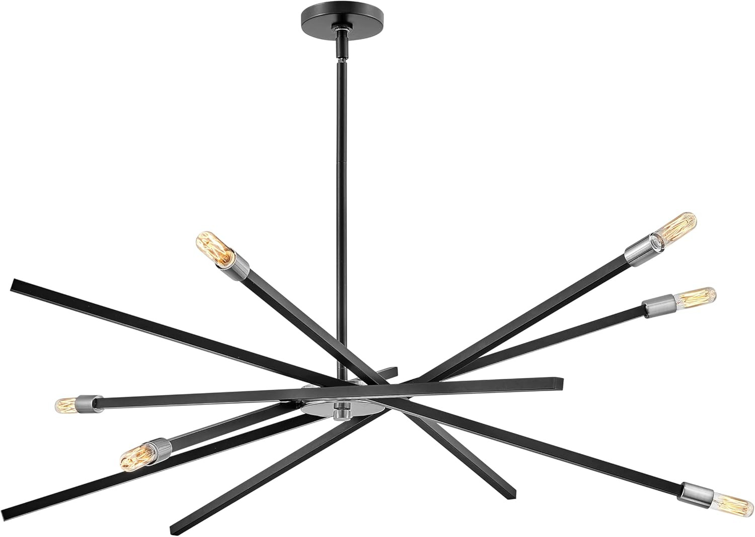 Hinkley Archer Collection Six Light Large Chandelier, Satin Black | Amazon (US)