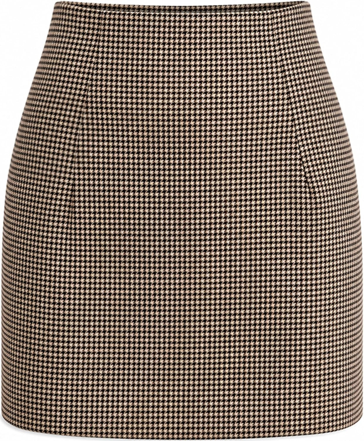 Rapbin Women's Mini Skirt Plaid Skorts High Waist Bodycon Pencil Wool Skirt | Amazon (US)