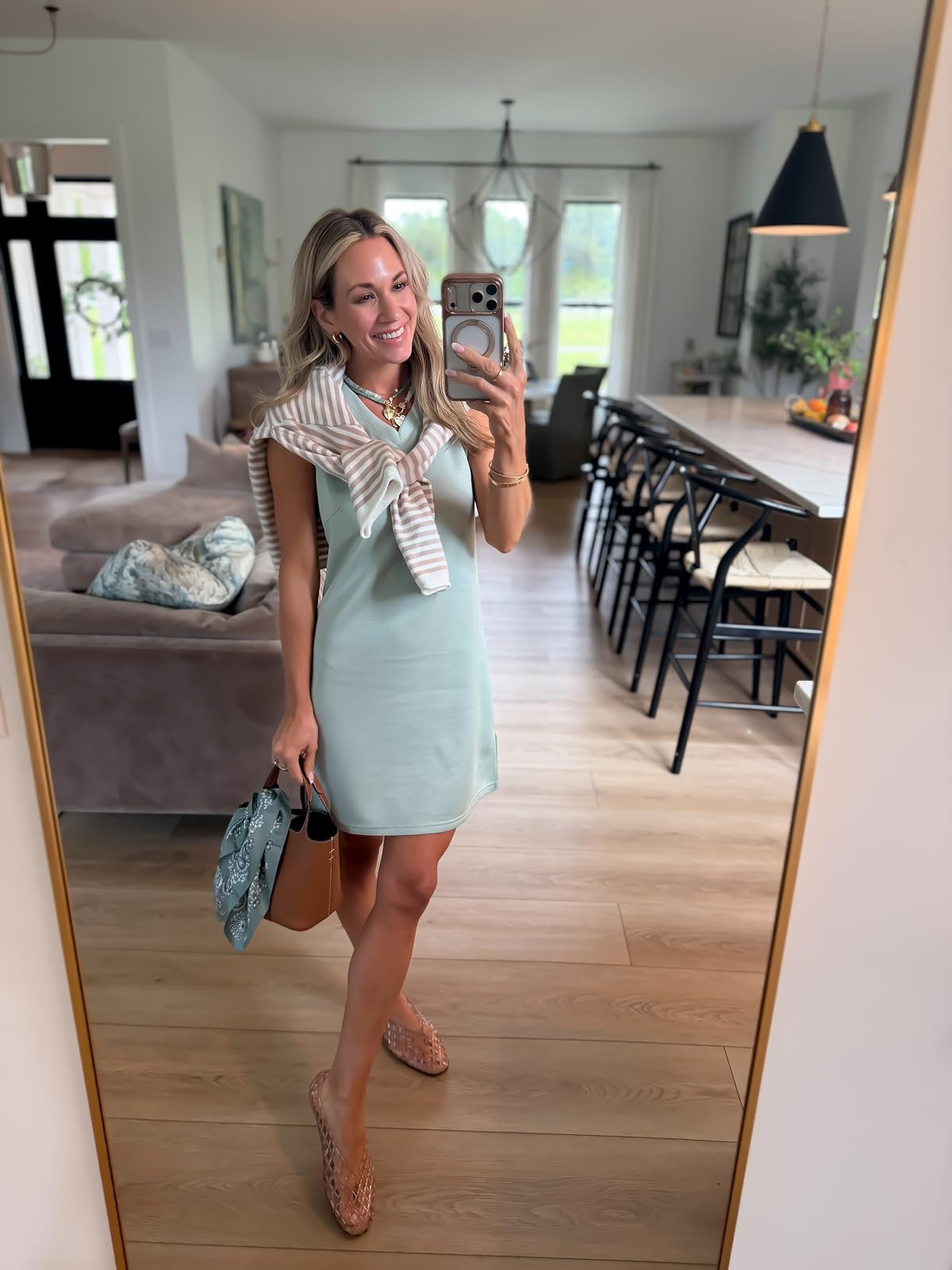  This is one of my fav throw on and go dresses! So comfy! Would be really cute with a denim jacket and sneakers too! Wearing my true size xs! 

 #LTKootd #LTKSeasonal #LTKSaleAlert
